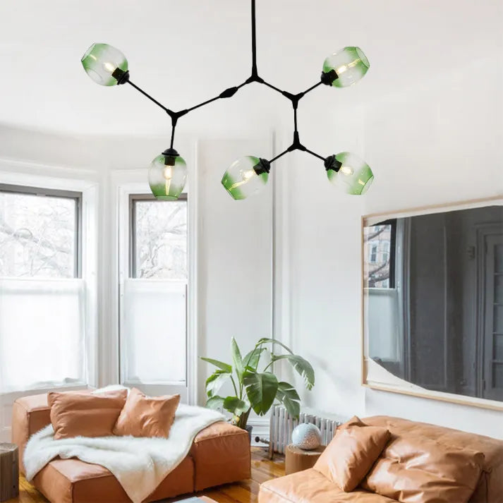 BubbleLight – Sputnik Pendellampa med glasbubblor