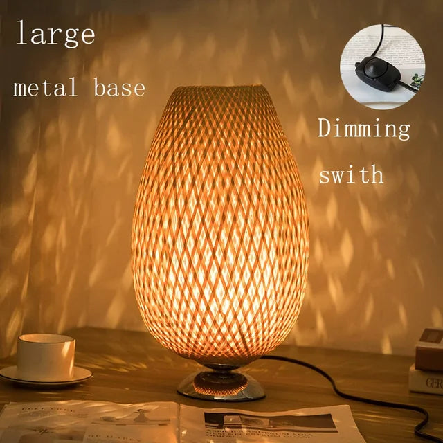 AntiqueBamboo - Vintage Bamboo Table Lamp