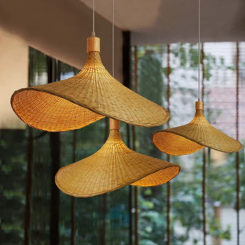 BambooHaven - Bamboo Wicker Pendant Lamp