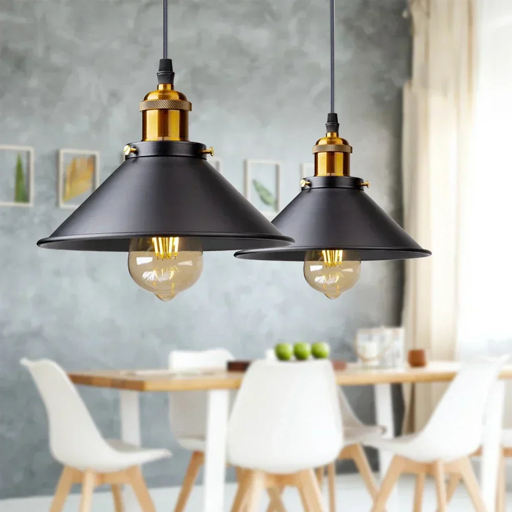 TimelessCraft - Retro Metal and glass Pendant Light