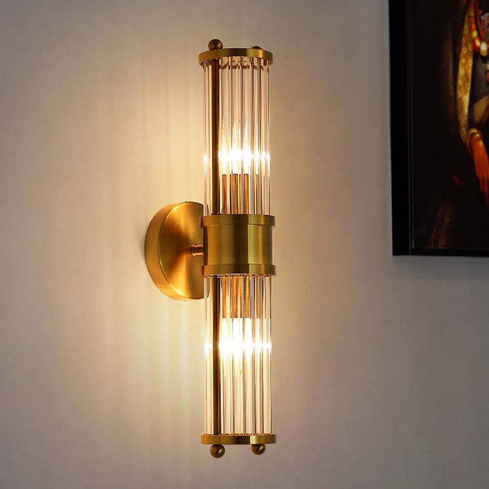 Lampade da parete classiche di lusso in oro per il bagno