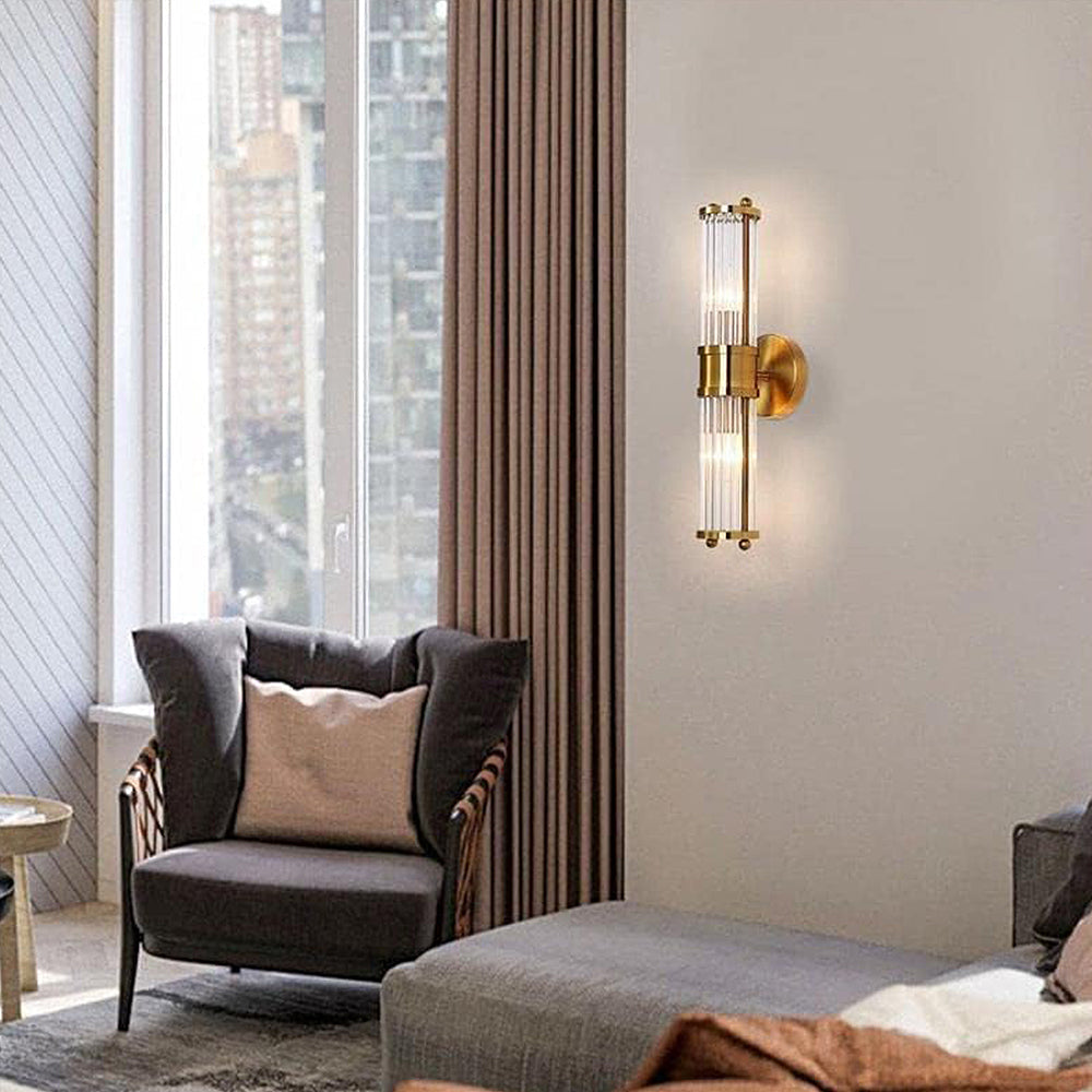 Lampade da parete classiche di lusso in oro per il bagno