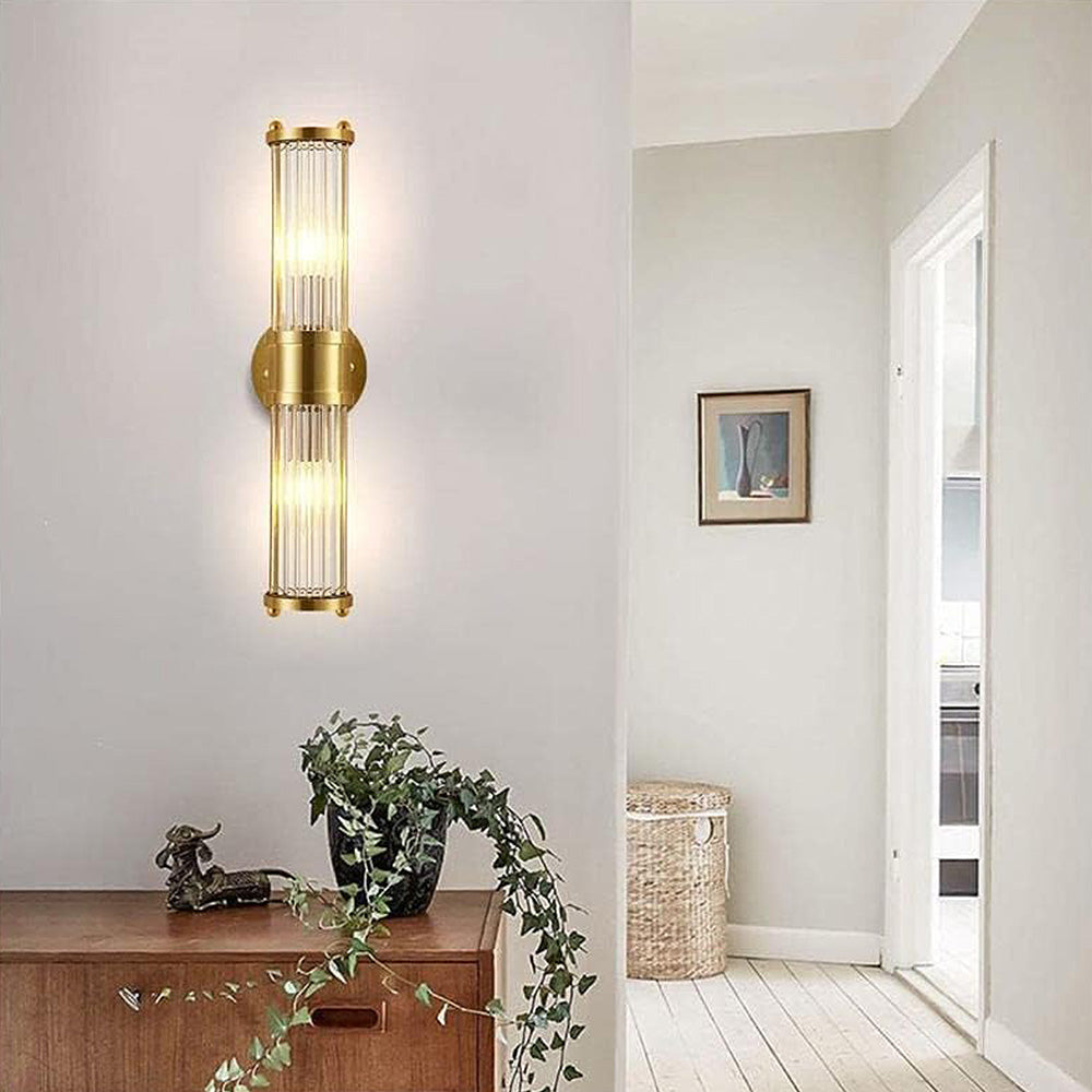 Lampade da parete classiche di lusso in oro per il bagno