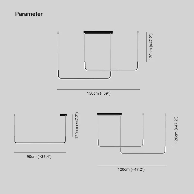 Edge - Moderne LED Pendel i Metal og Silikone