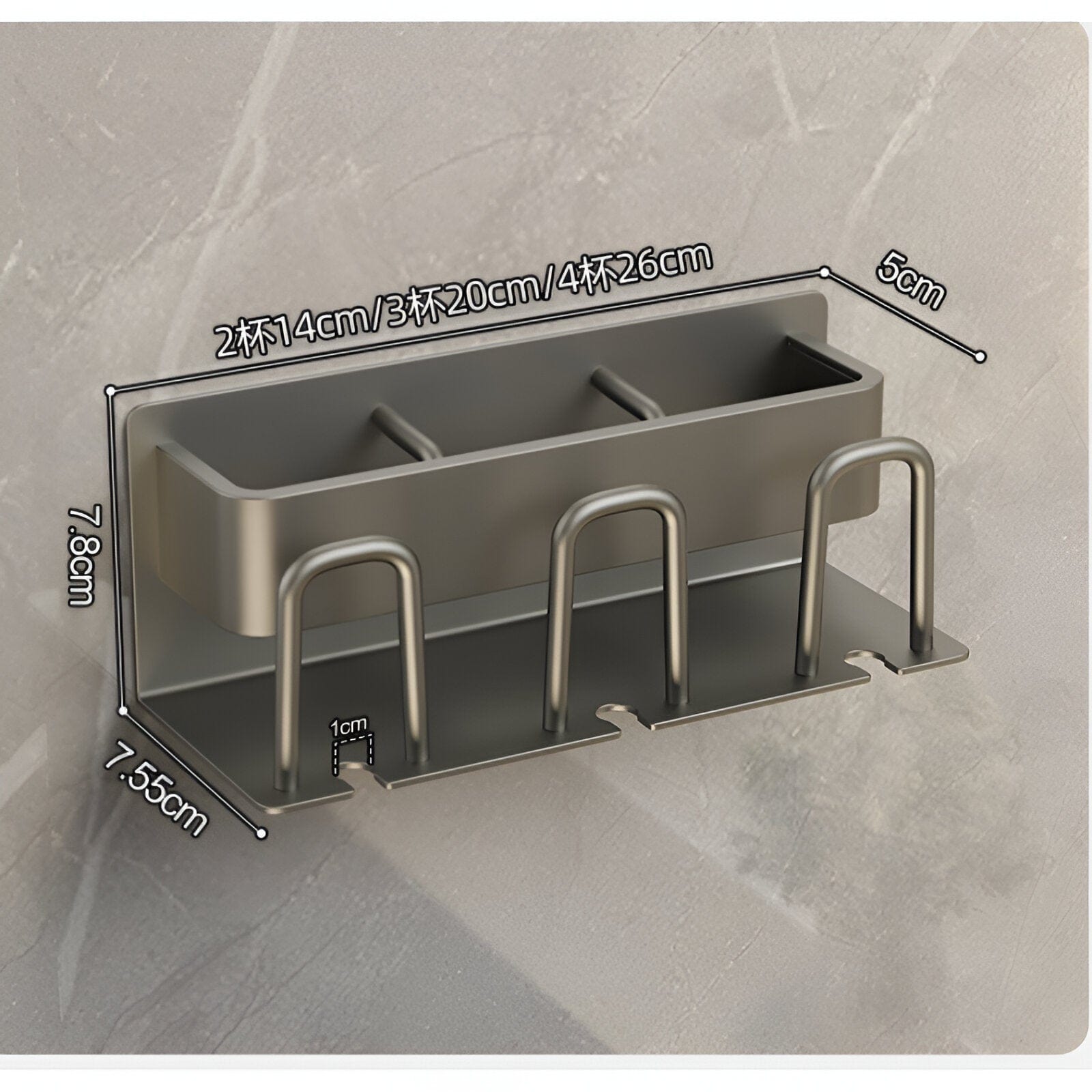 Wall Mounted Toothbrush Holder Rack