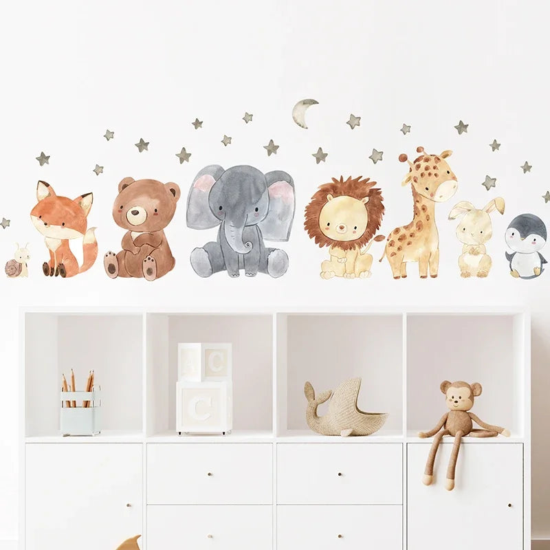 Wild animals wall sticker | Complete your nursery!