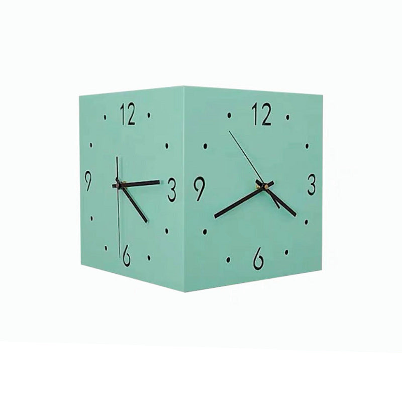 CornerTime – Reloj de pared cuadrado elegante y creativo