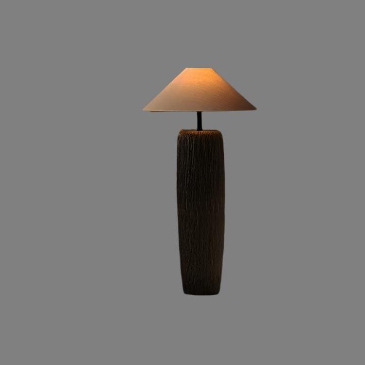 LumiereVintage - Staande lamp van oud hout