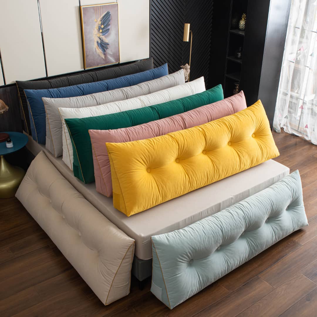 Coussin compensé en velours de luxe