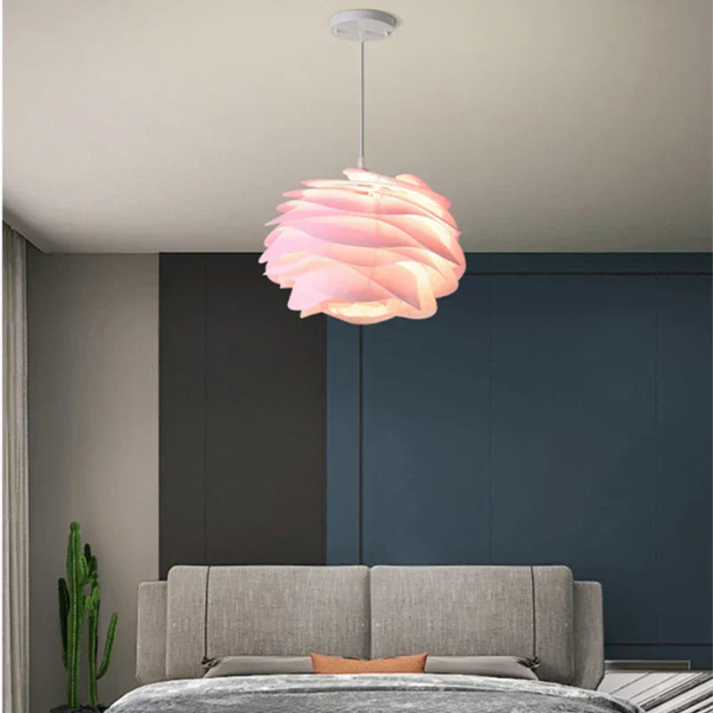 RosaryGlow - Lampada da soffitto in vetro artistico