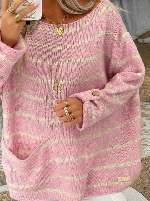 Ilona™ chic striped sweater