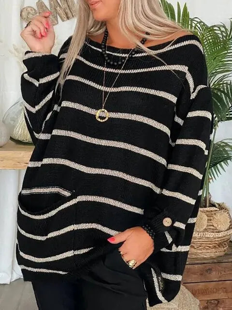 Ilona™ chic striped sweater