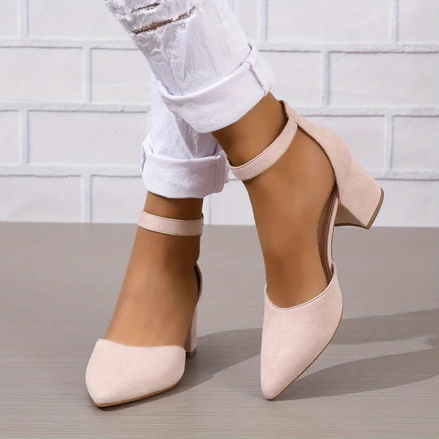 Bella - Zapatos de salón beige para mujer