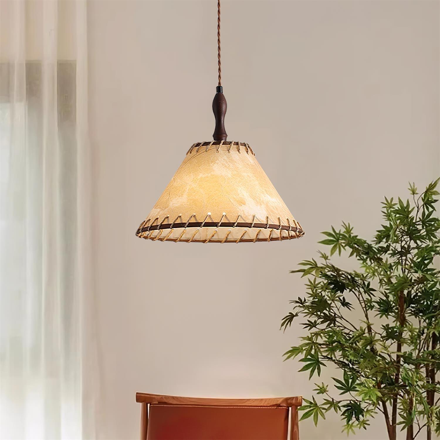 WoodLumiere – Elegant Wooden Pendant Lamp