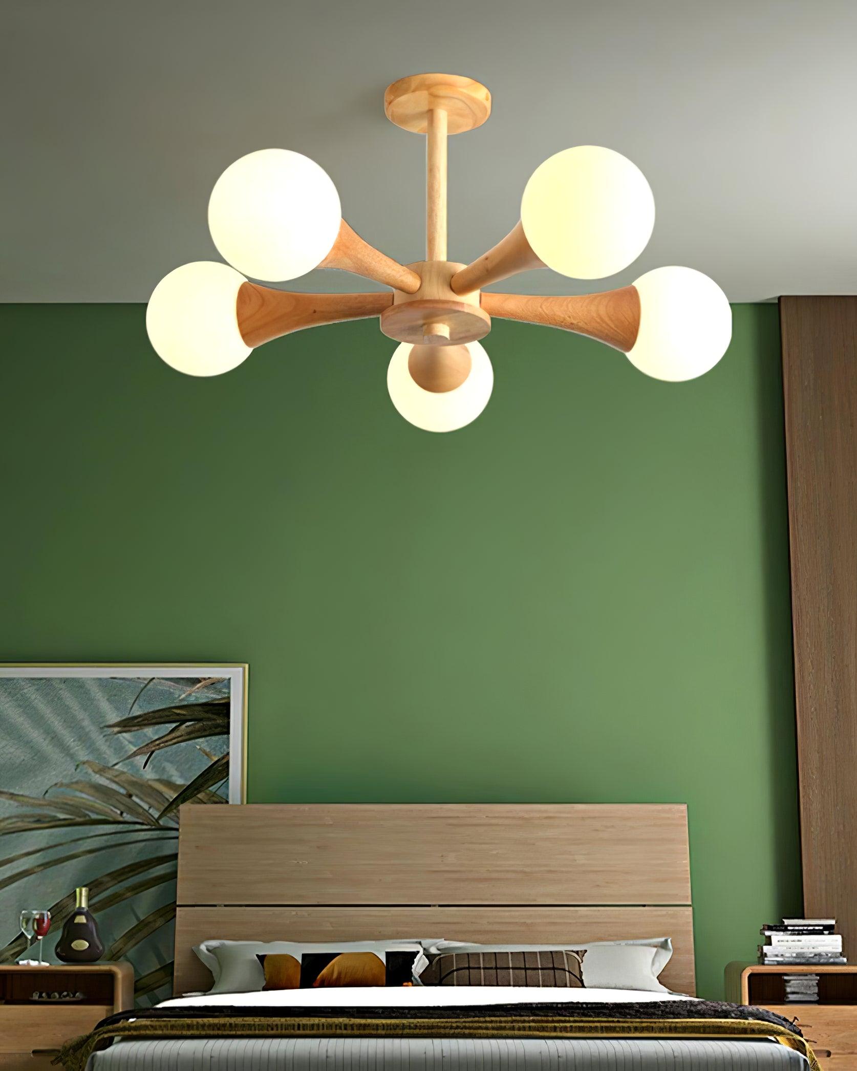 Luna - Elegante houten hanglamp