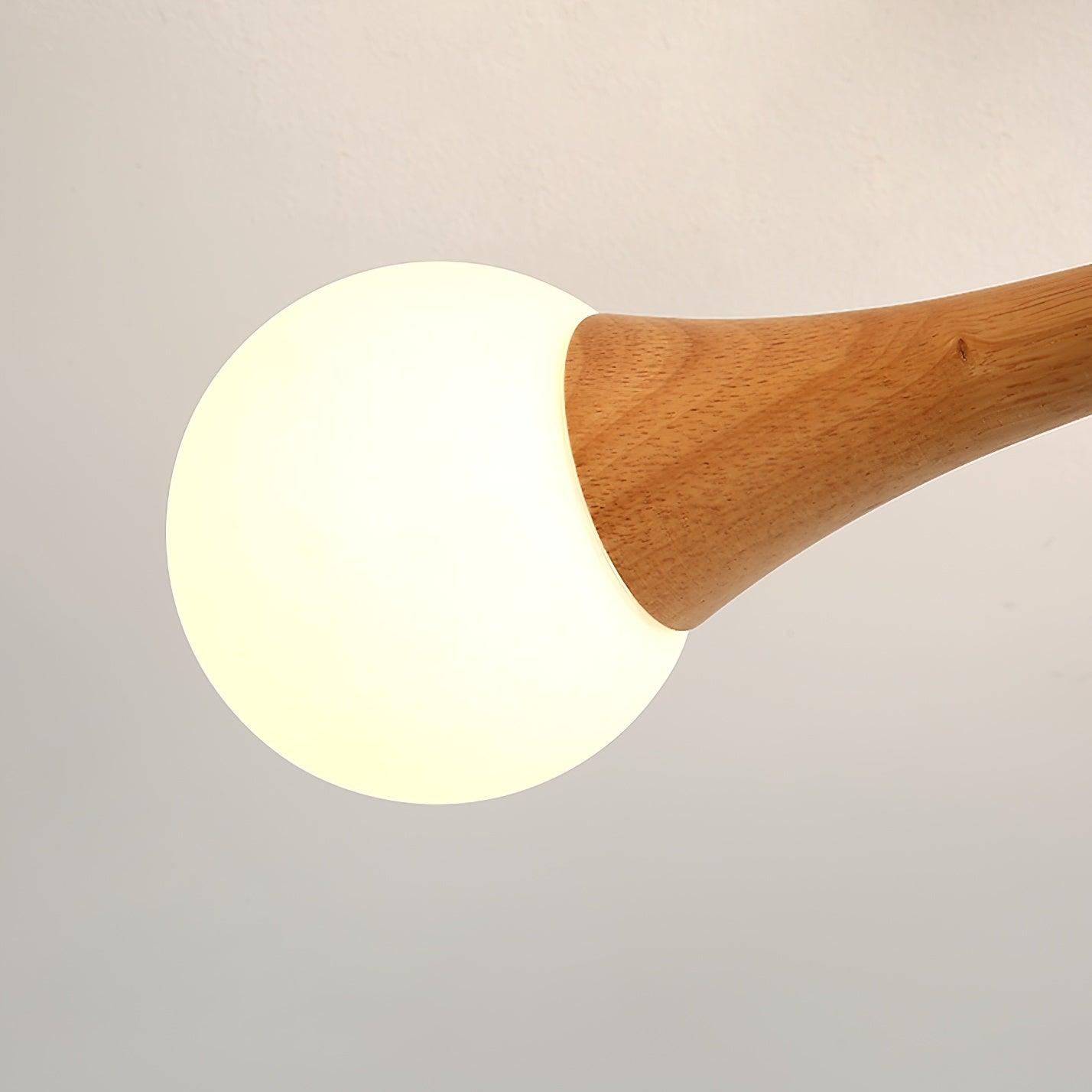 Luna - Lampe à suspension élégante en bois