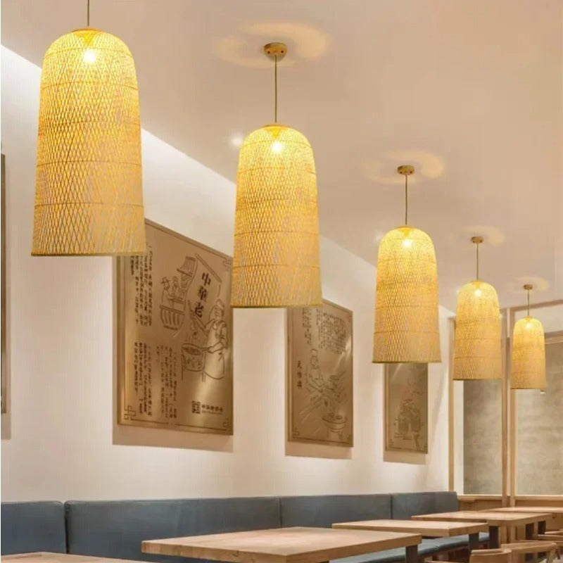 Elegant Bamboo Pendant Lamp