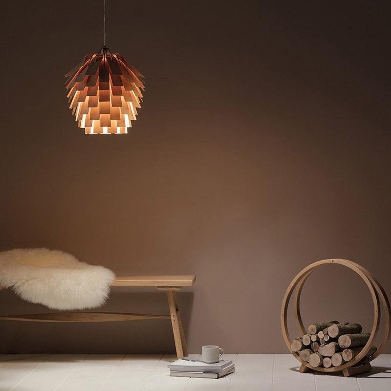 ArtichokeCharm – Rustikk hengende lampe i tre