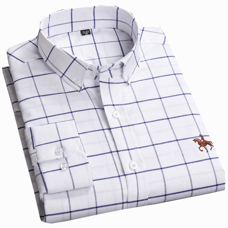 Camisa de vestir a rayas con diseño de jinete Hitch33™