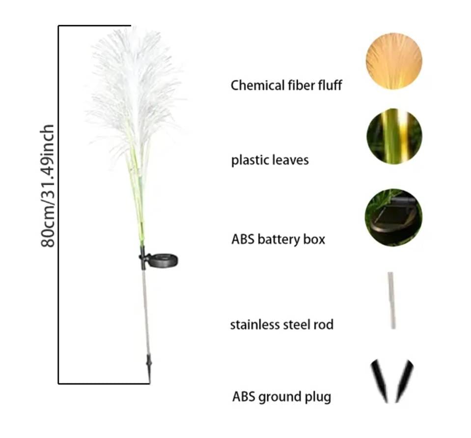 Fiber Reed Outdoor Light (Solar)