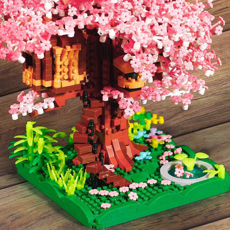 Cherry Blossom Building Blocks Decor