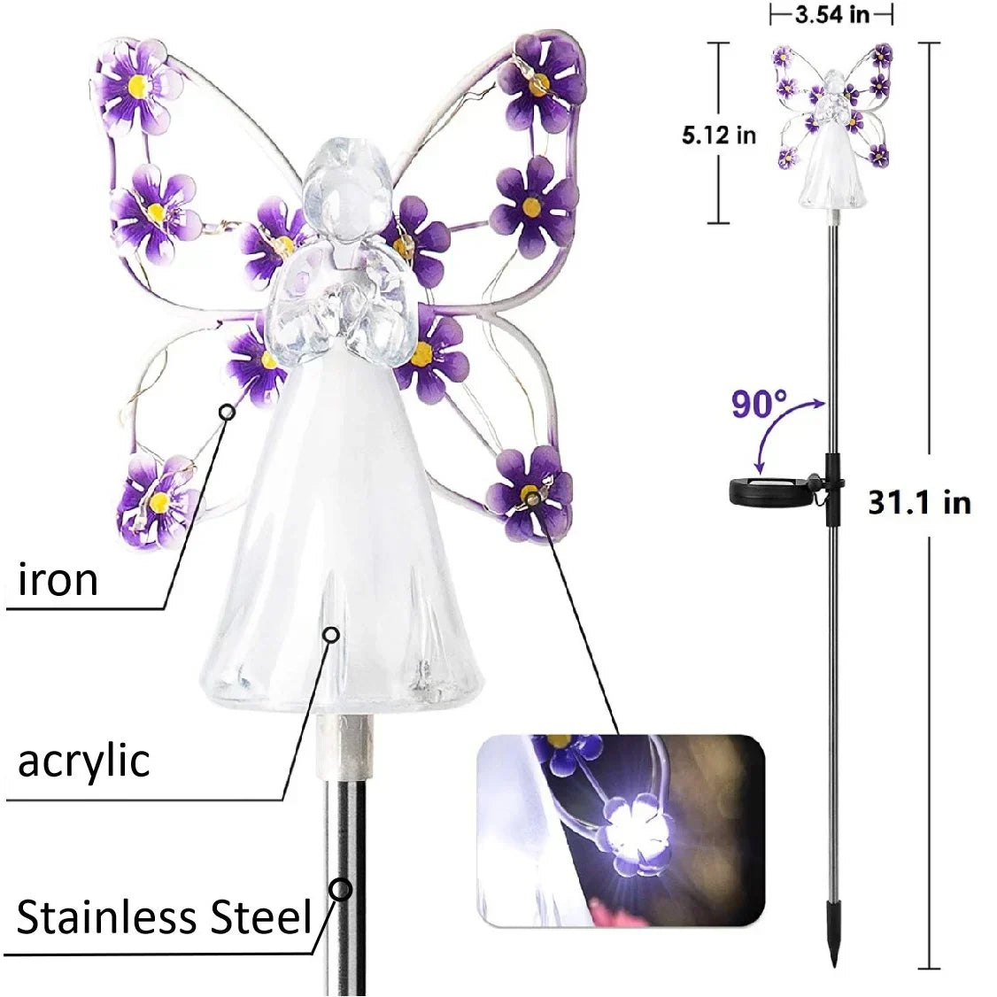 Angelicglow - Dekorative Solarlampen für den Garten