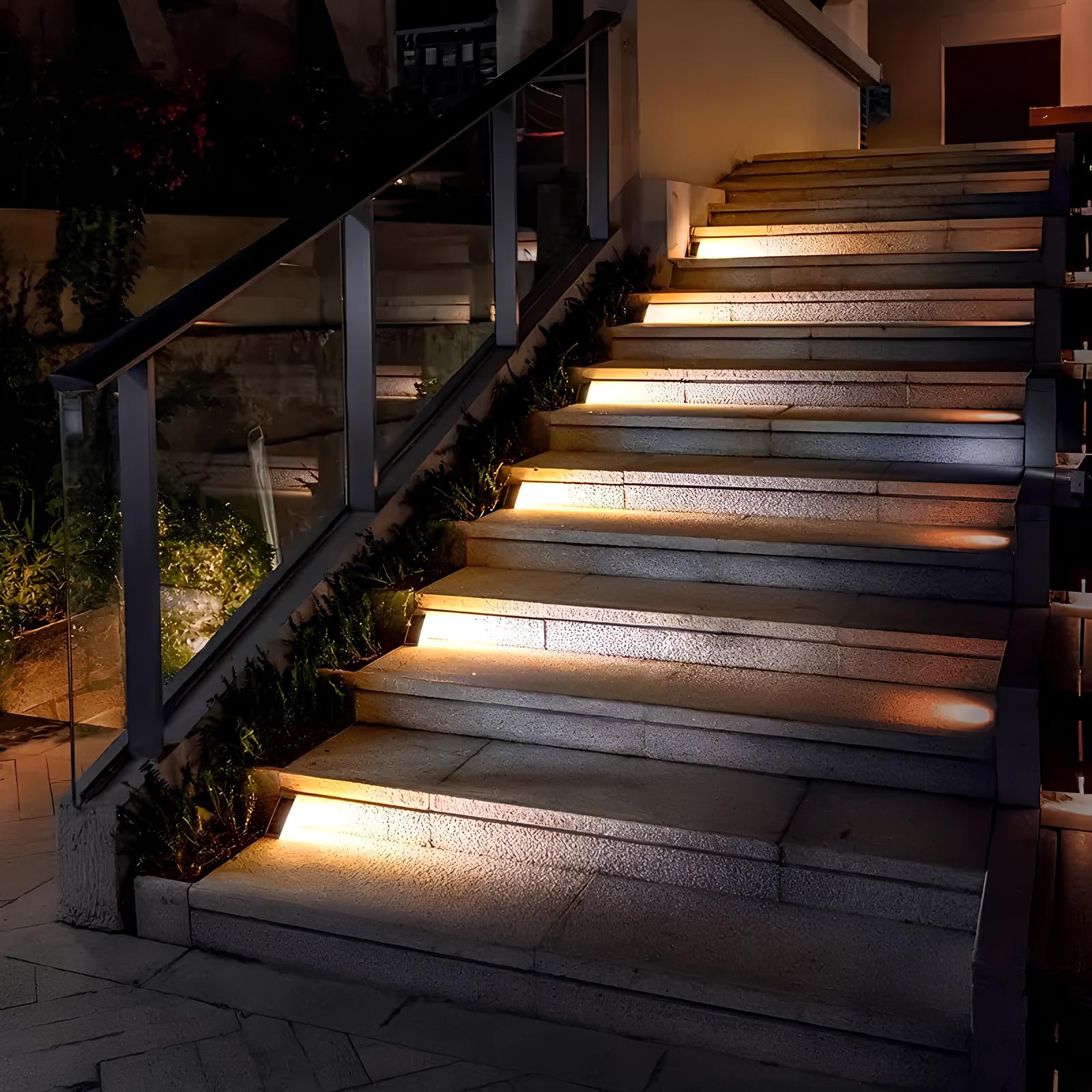 Solar Powered Stair Lights