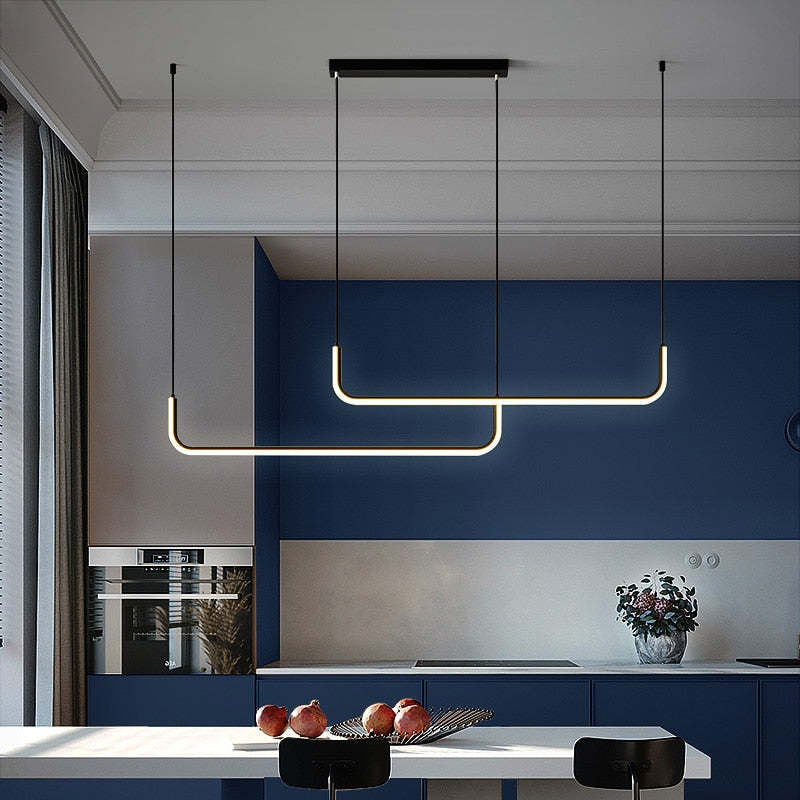 Edge - Modern LED Pendellampa i metall och silikon