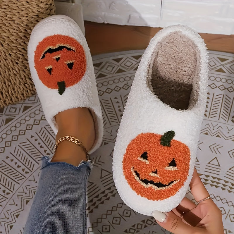 Chaussons citrouille d'Halloween - Clara