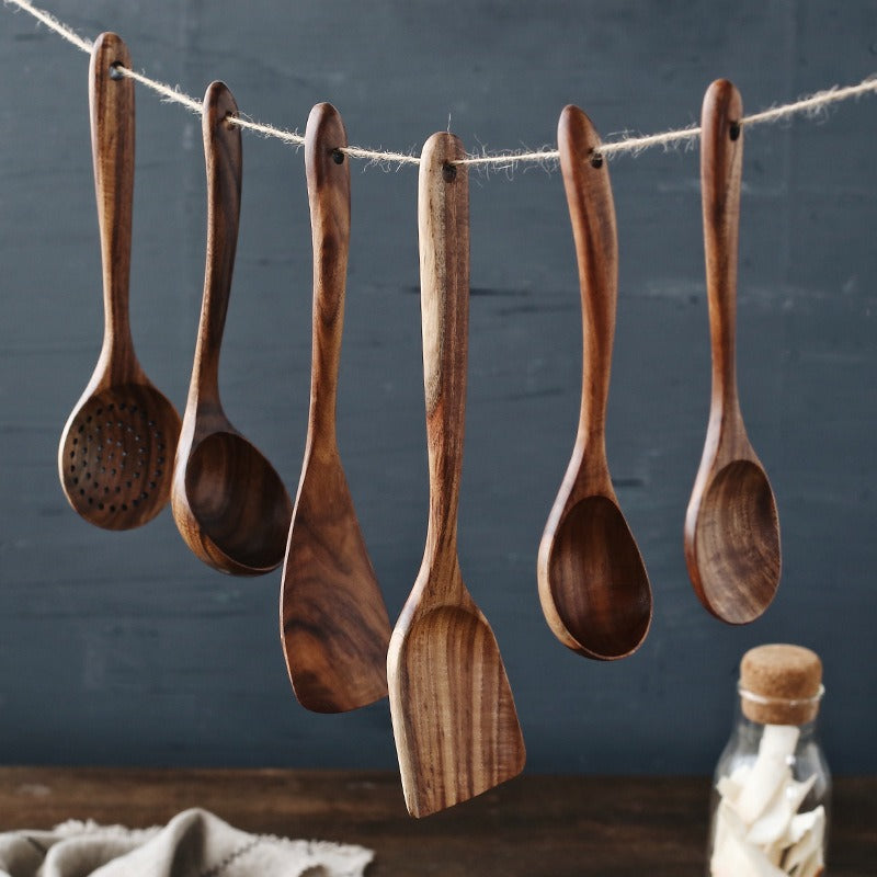 Colección culinaria Pure Teak (juego de 7 piezas)