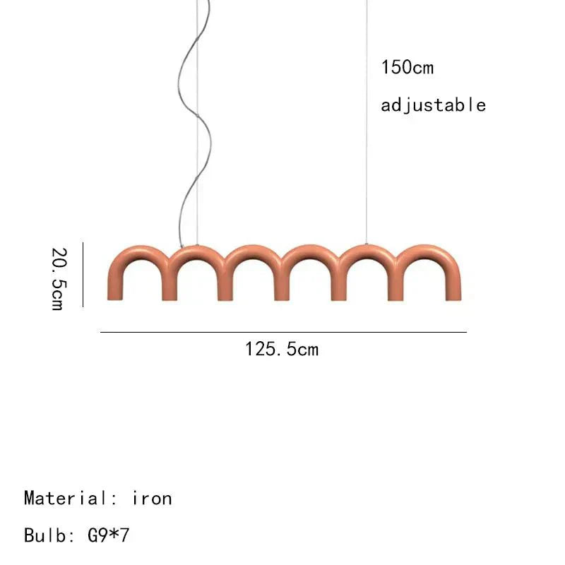 Luz de techo LED ajustable en altura abstracta