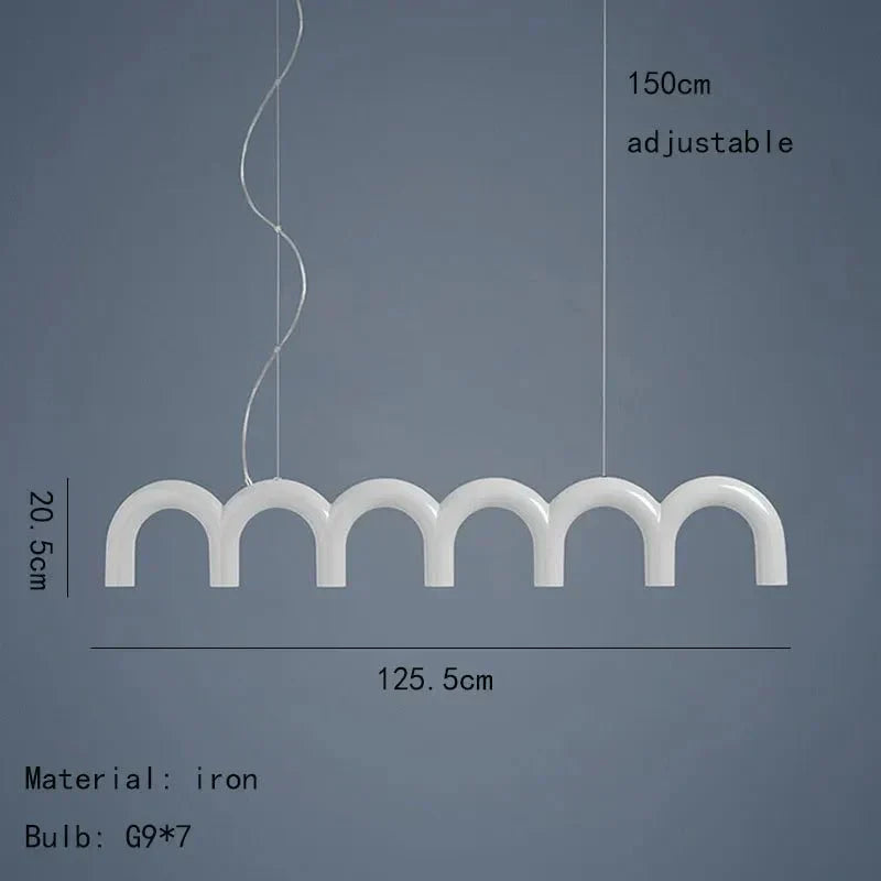 Luz de techo LED ajustable en altura abstracta