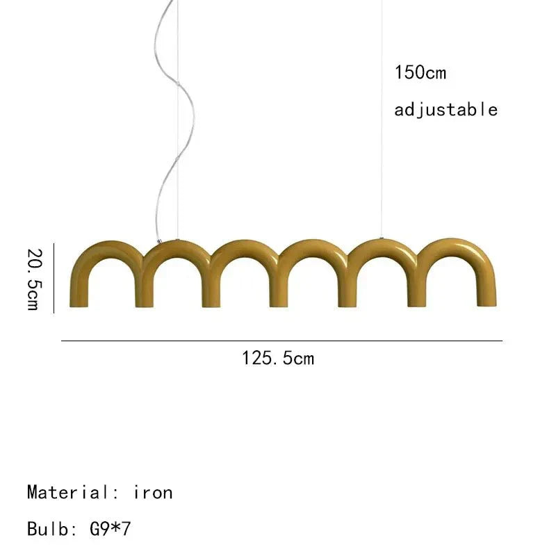 Luz de techo LED ajustable en altura abstracta