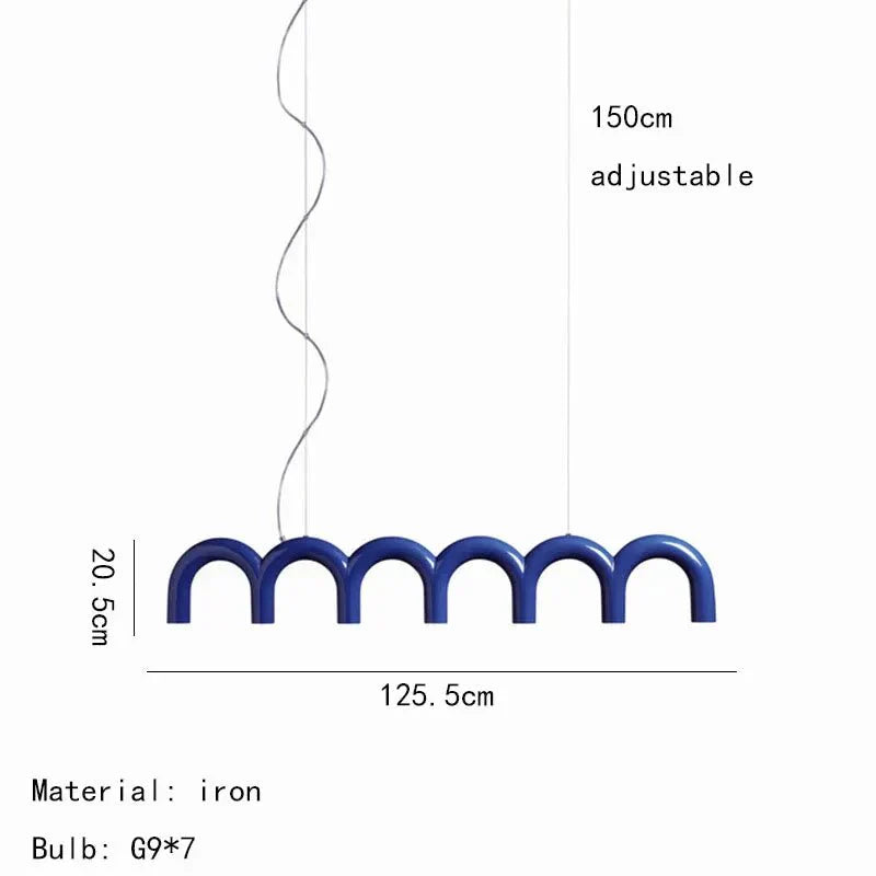 Luz de techo LED ajustable en altura abstracta