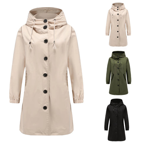 Cappotto elegante | Trench/giacca lunga alla moda da donna cambiano stagione 2024