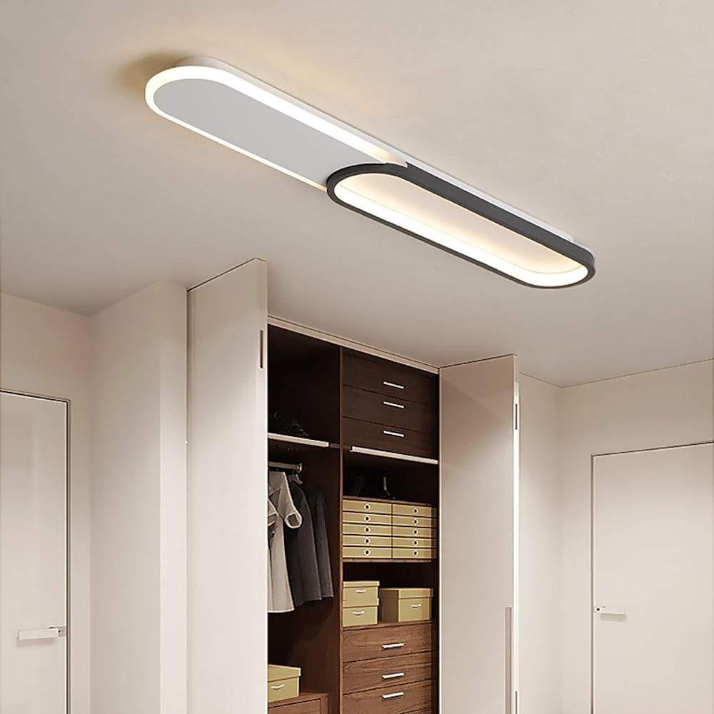 FlushElegance – Illuminazione da soffitto a LED con lampada dal design minimalista rettangolare