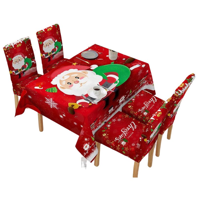 Christmas Tablecloth Chair Cover Decoration