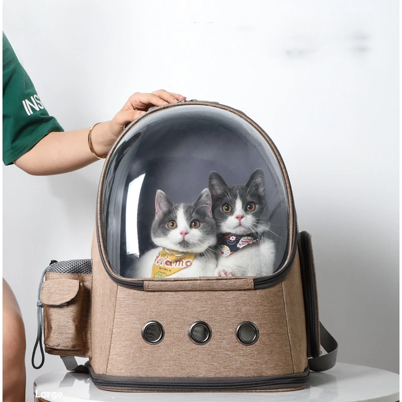 Sac à dos astronaute vaisseau spatial chat