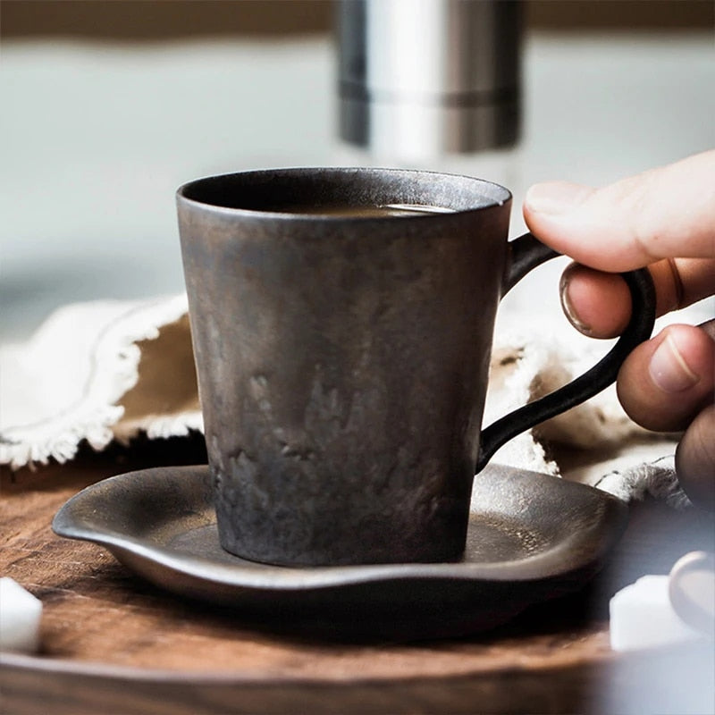 Ensemble de tasses rétro en céramique Joey