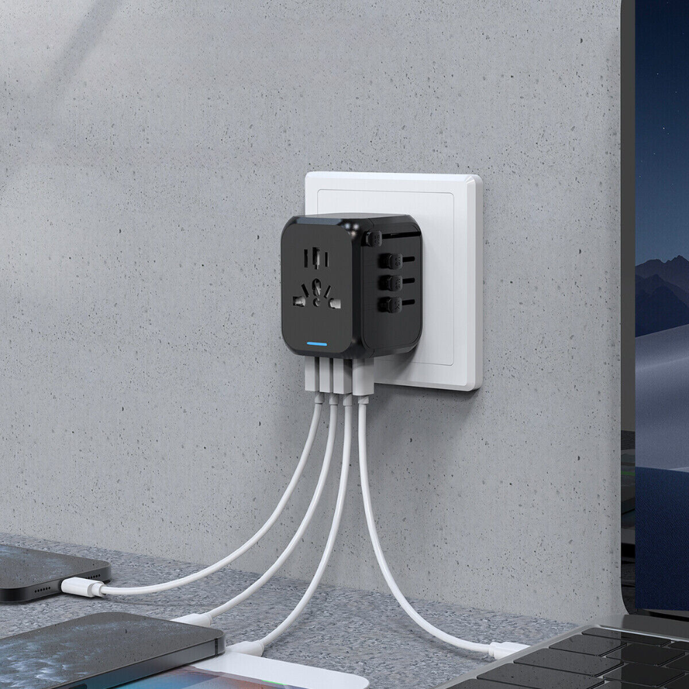 Ultimate Travel Power Hub: All-in-One Universal Adapter