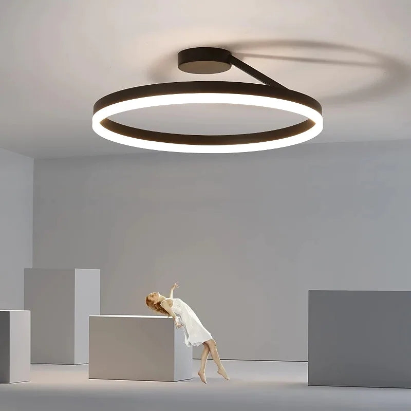 ArishaGlow - Elegante LED-plafondlamp in goud en metaal