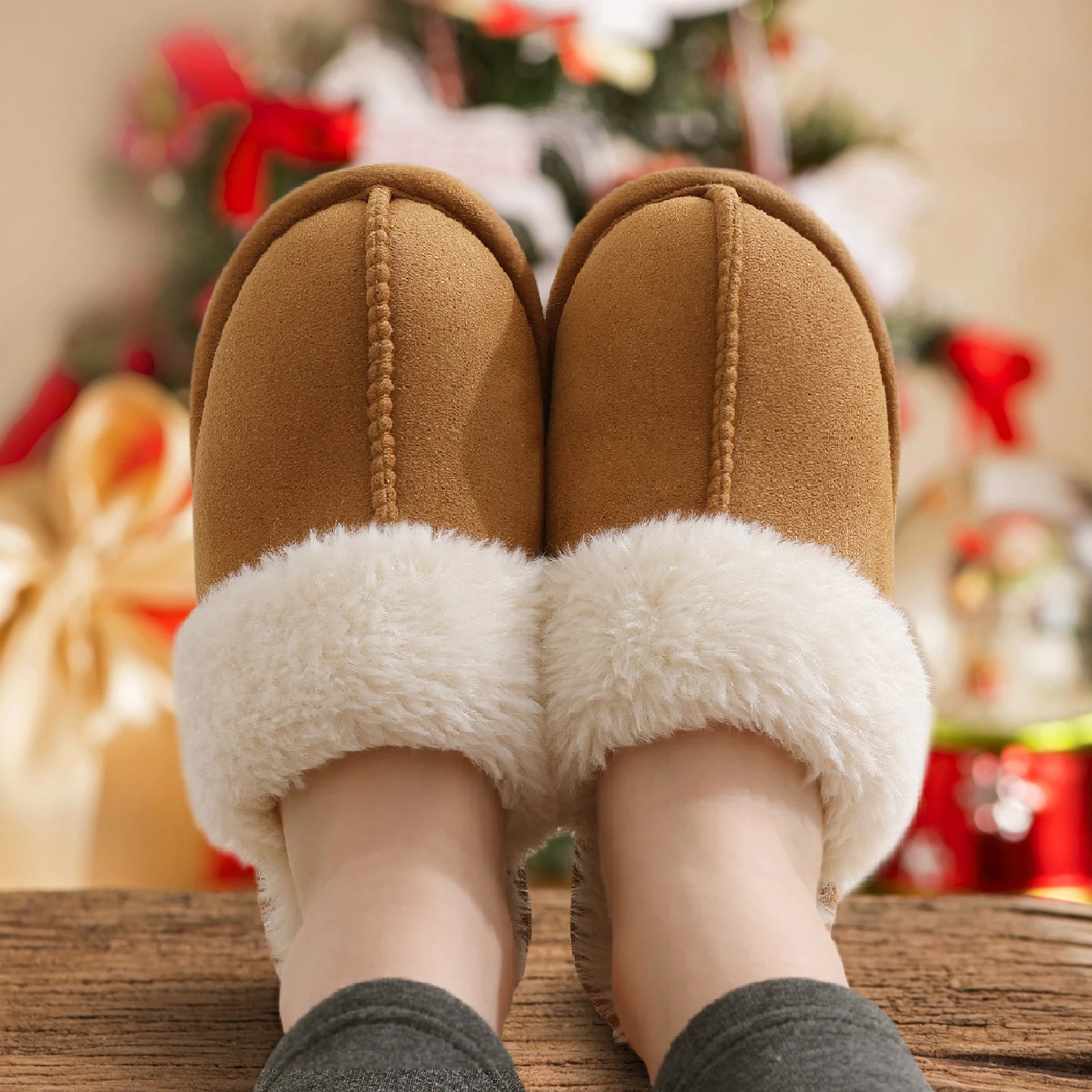 Amary Dames Ugg-geïnspireerde Slippers