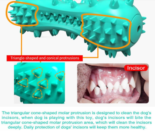 Bâton dentaire BiteClean : jouet à mâcher en caoutchouc pour la santé des dents de chien