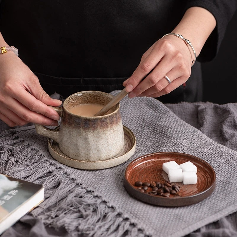 Ensemble de tasses en céramique vintage Leah