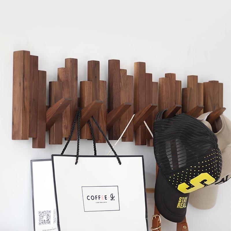 Farmhouse Wooden Wall Mounted Coat Rack