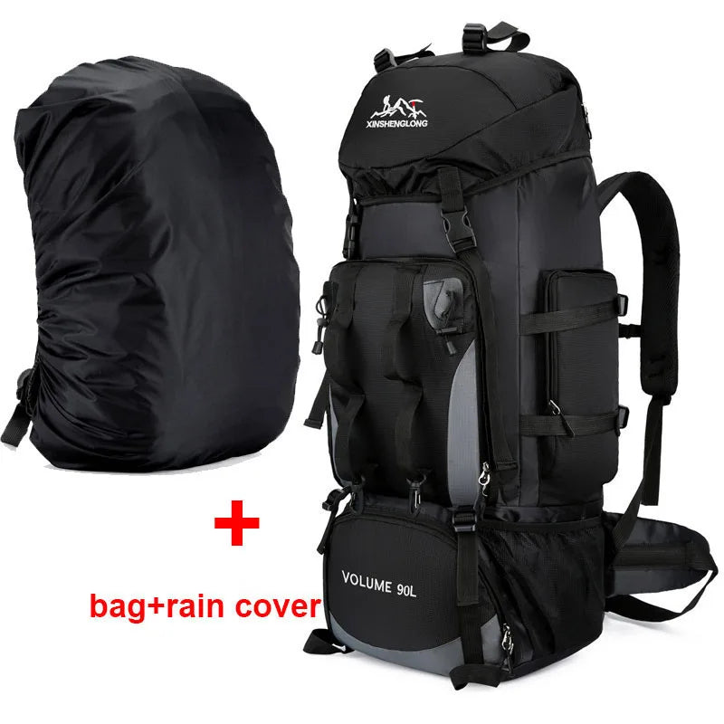 90L Waterproof Hiking Camping Backpack Trekking Bag