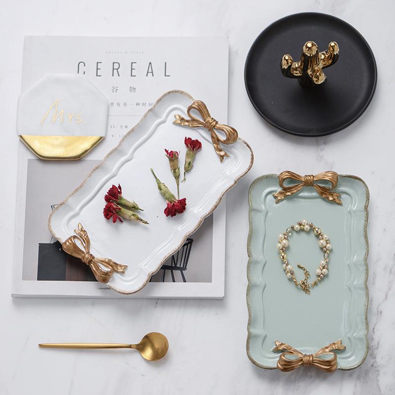 Bowknot Resin Serving Tray