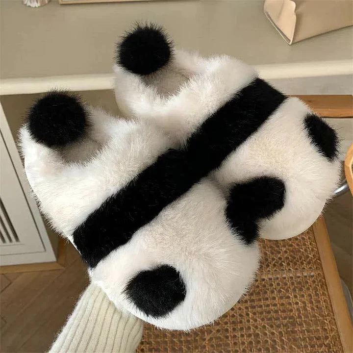 Ensemble de pyjama à capuche en peluche panda dessin animé Kawaii