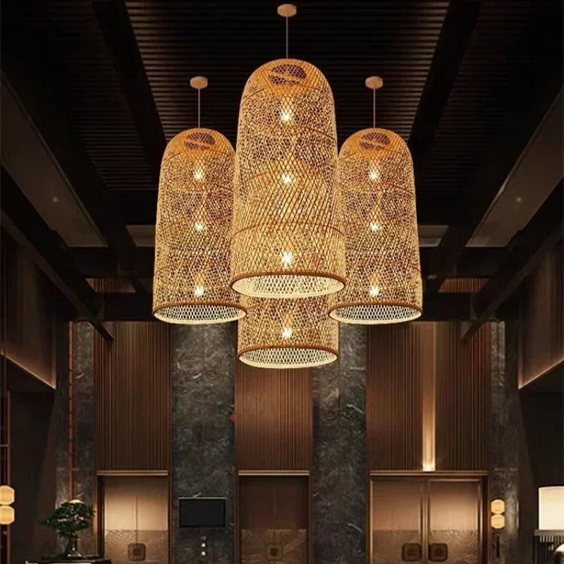 Elegant Bamboo Pendant Lamp