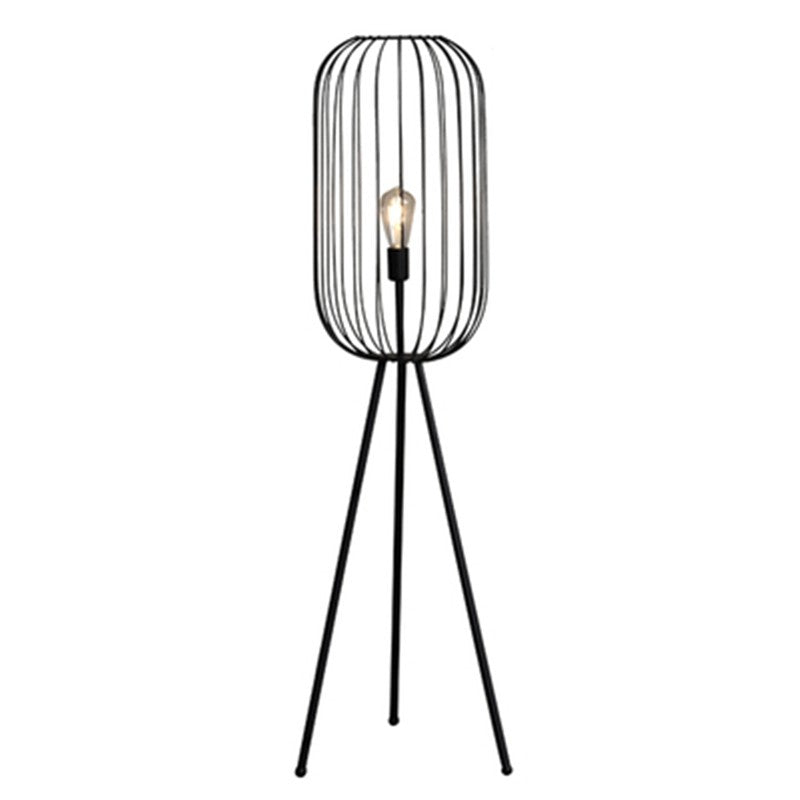 Stribet Cage gulvlampe